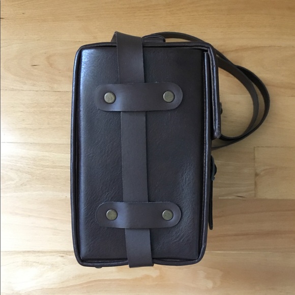 Vintage Style Brown Boxy Handbag - Picture 7 of 7